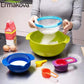 Colourful 10 pcs multipurpose mixing bowl set