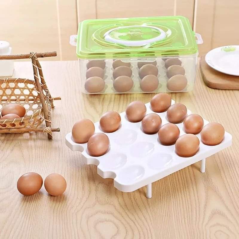 Portable egg storage container