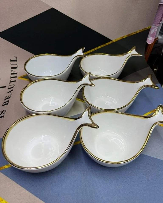 6pcs Porcelain  Microwaveable bowls