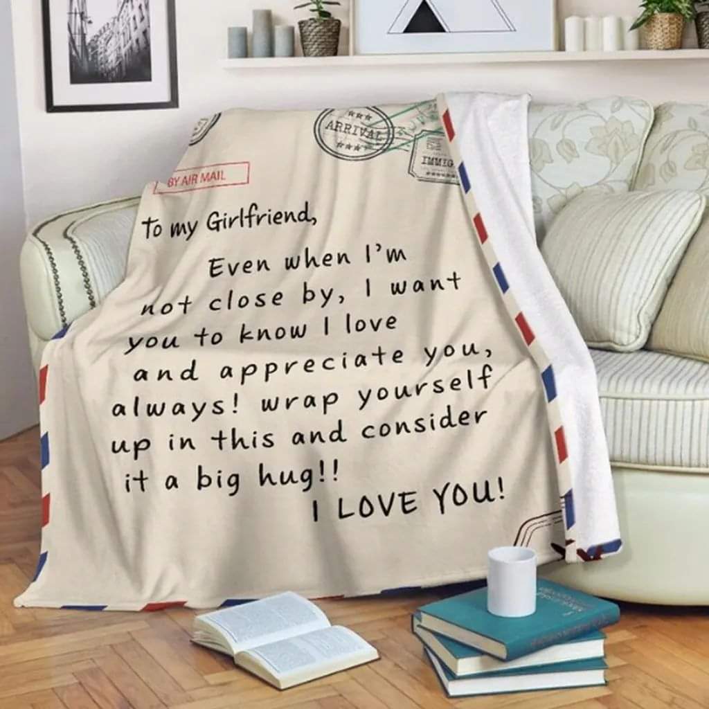 Express letter cosy throw blankets