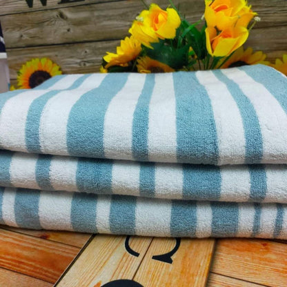 Cotton stripped towels