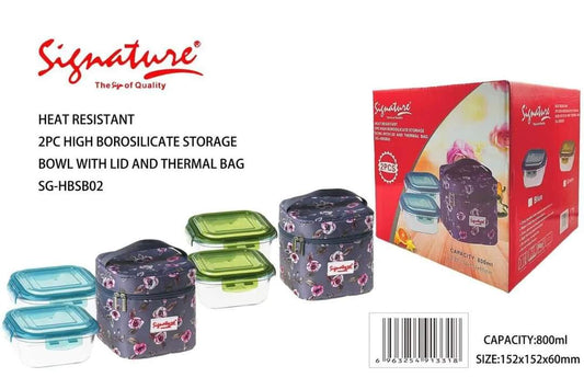 2pcs Lunch Box with Thermal bag