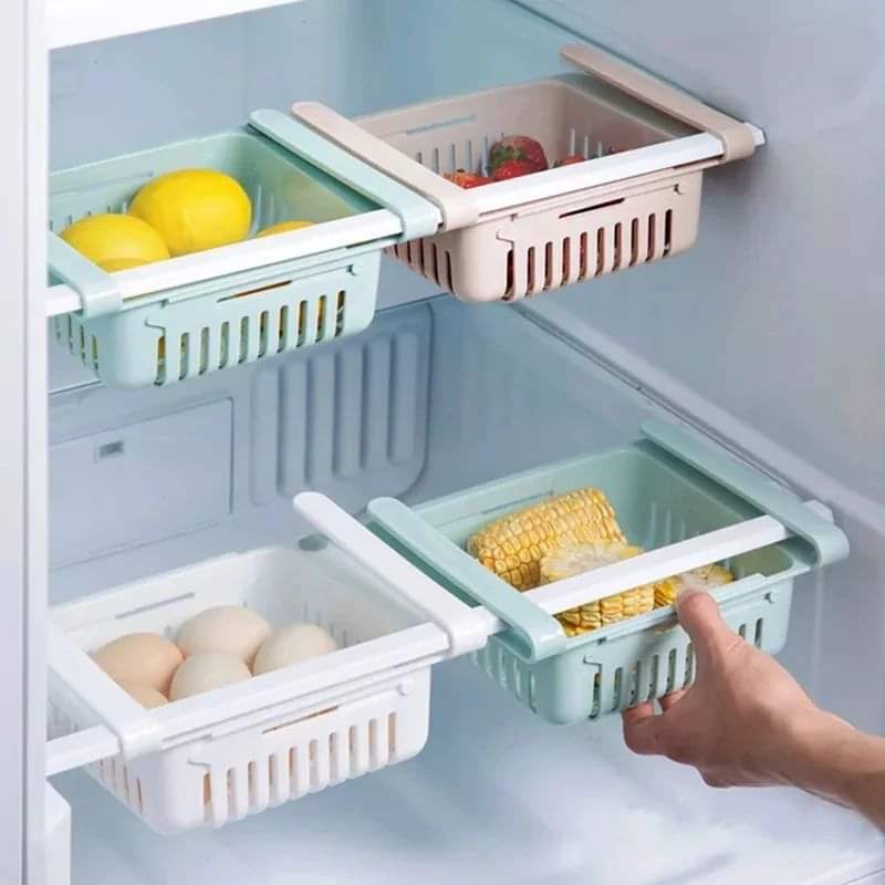 2pcs Expandable fridge organizer
