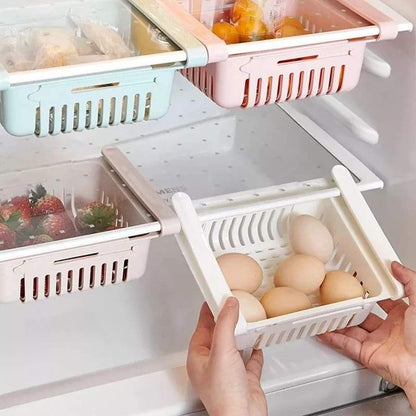 2pcs Expandable fridge organizer