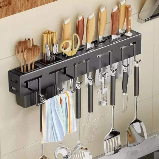 Wall mounted knife set/kitchen accessories organizer