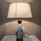 Marble effect modern style bedside lamp