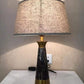 Marble effect modern style bedside lamp