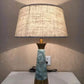 Marble effect modern style bedside lamp