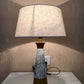 Marble effect modern style bedside lamp
