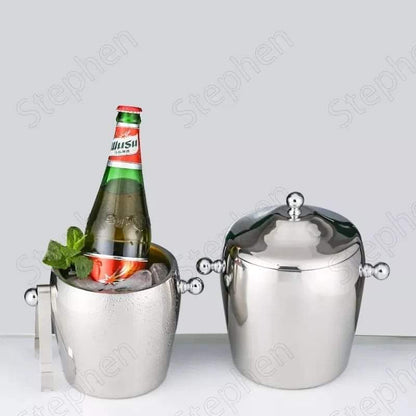 2L Stainless steel double thick ice bucket
