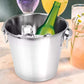 Wine Bucket with two rib & Ring Handle