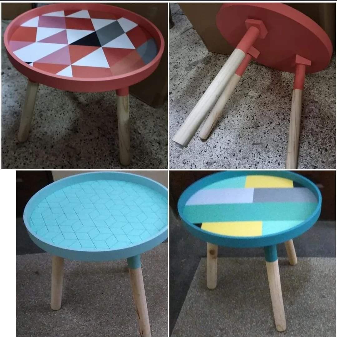 3Legged decorative round side table