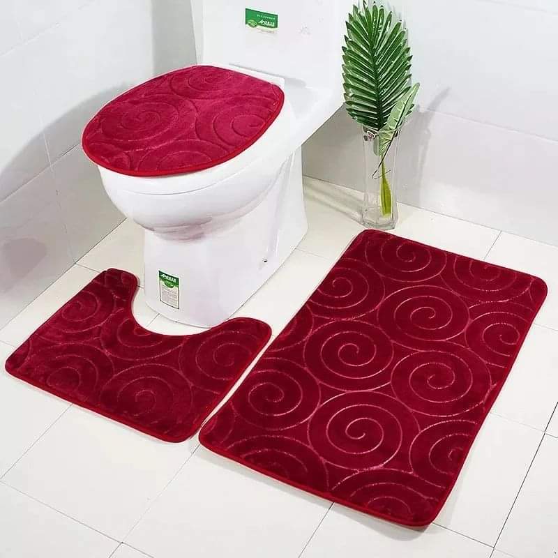 Premium quality antislip toilet mat set