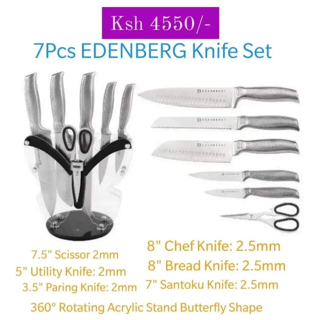 Assorted heavy duty kitchen knives sets