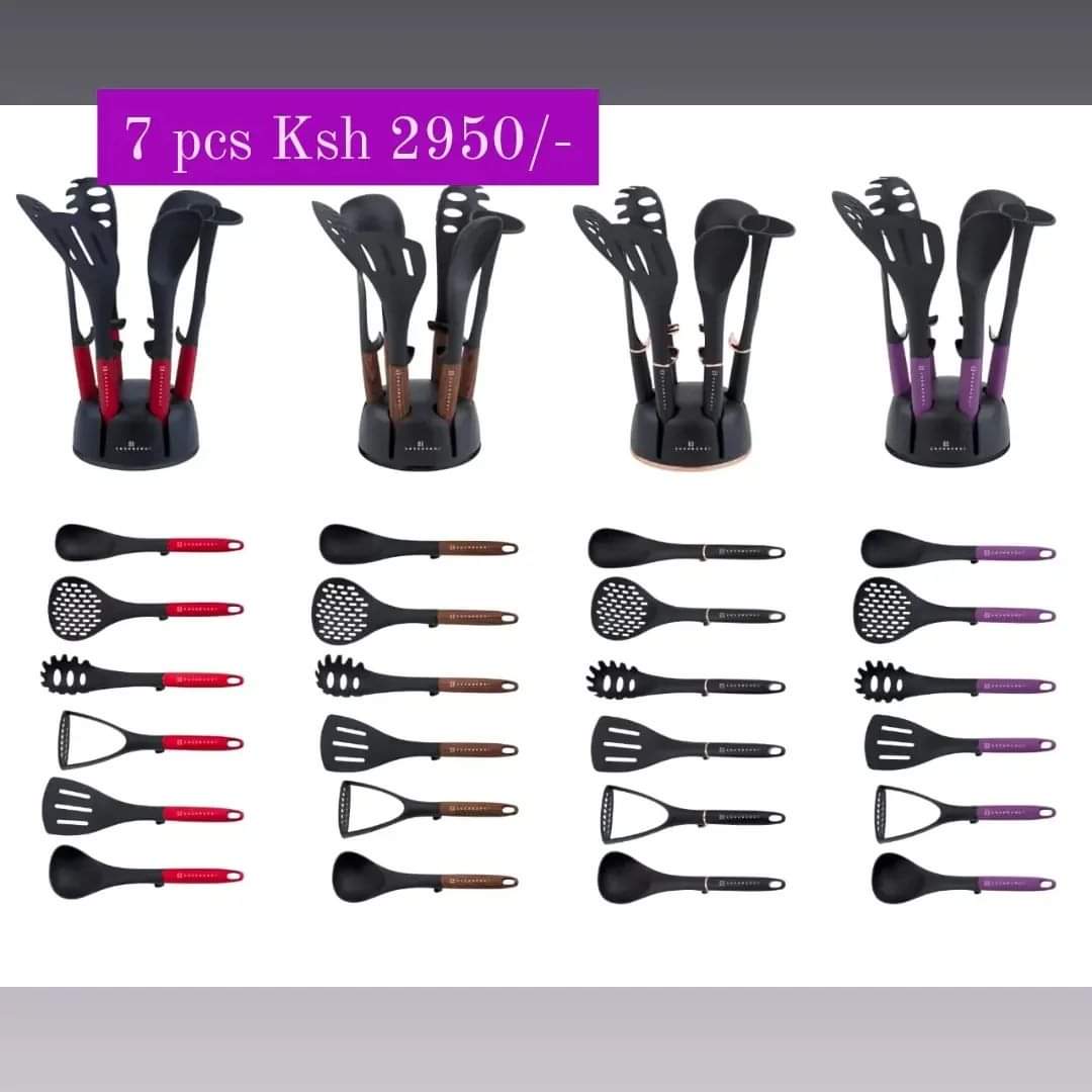 Assorted kitchen serving spoon sets