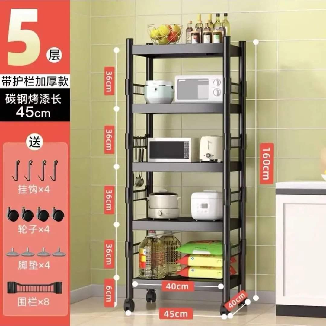 5Layer kitchen shelf