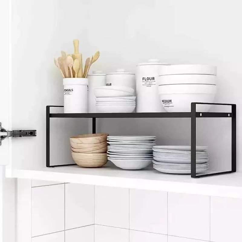 Black Expandable countertop organizer