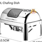 9Litres Rectangular rolltop Chaffing Dish