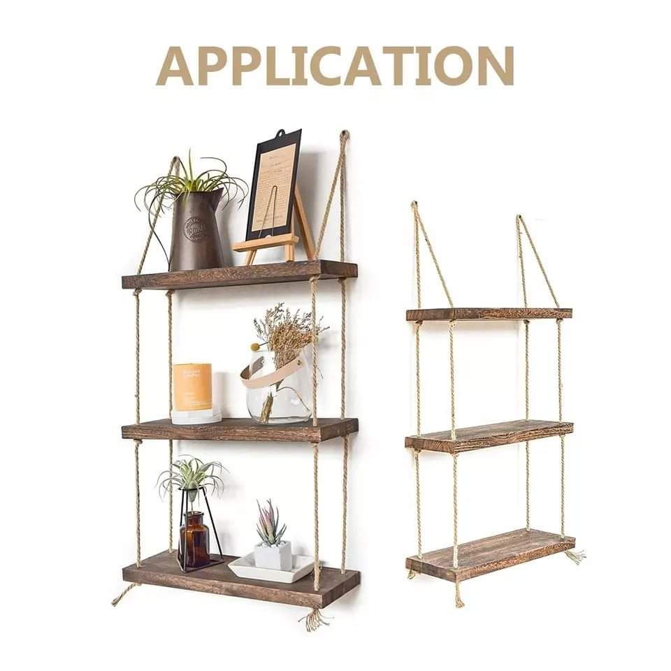 3Tier Rustic floating shelves/ organizer rack