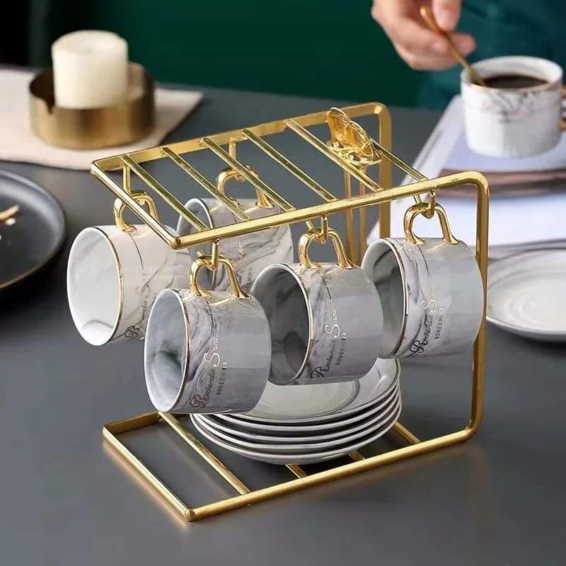 Cup Saucer Stand Set