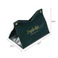 Leather serviette holder