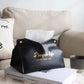 Leather serviette holder