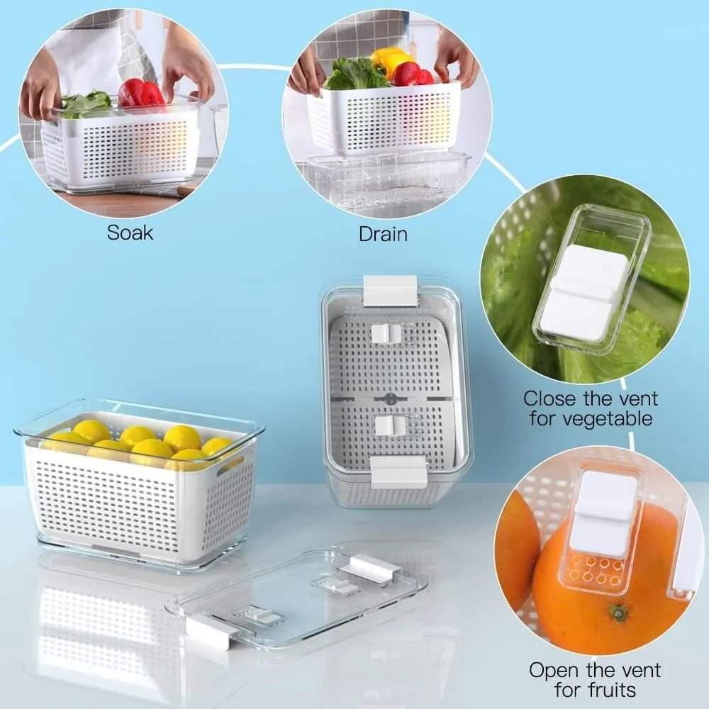 Fresh food  Vegetable Containers with vents