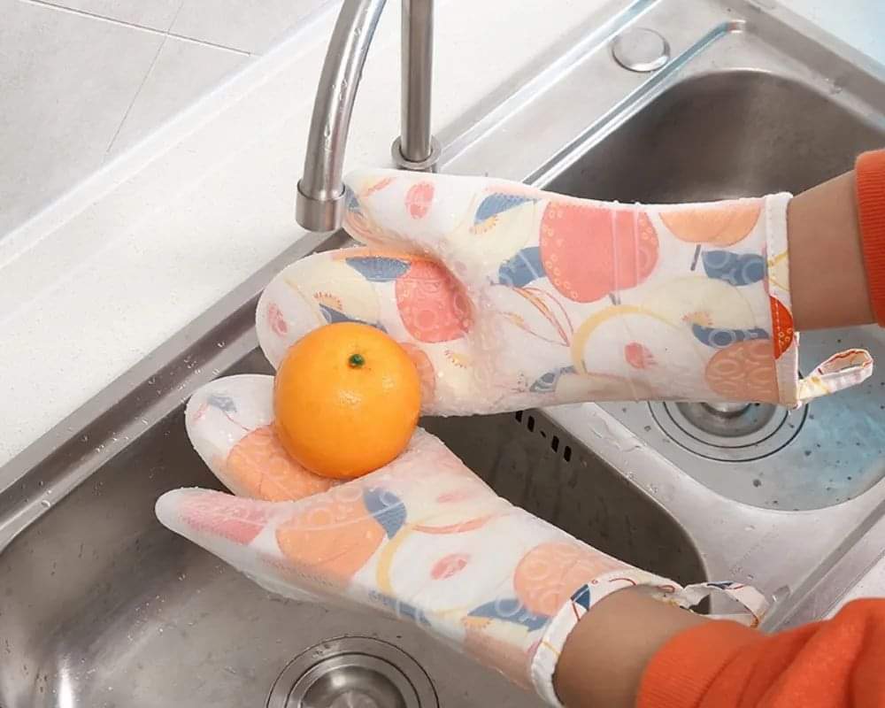 Heat resistant  silicone oven gloves