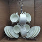 Ceramic soup bowls with saucers