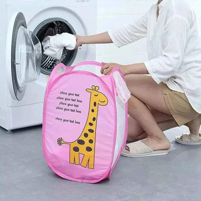 Foldable kids  laundry basket
