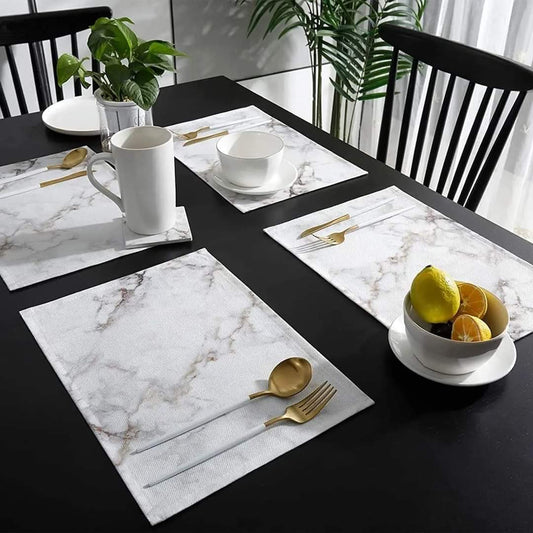 6pcs marble table mats