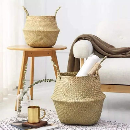 Foldable Rattan Basket