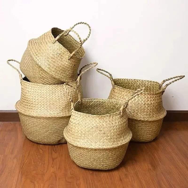 Foldable Rattan Basket