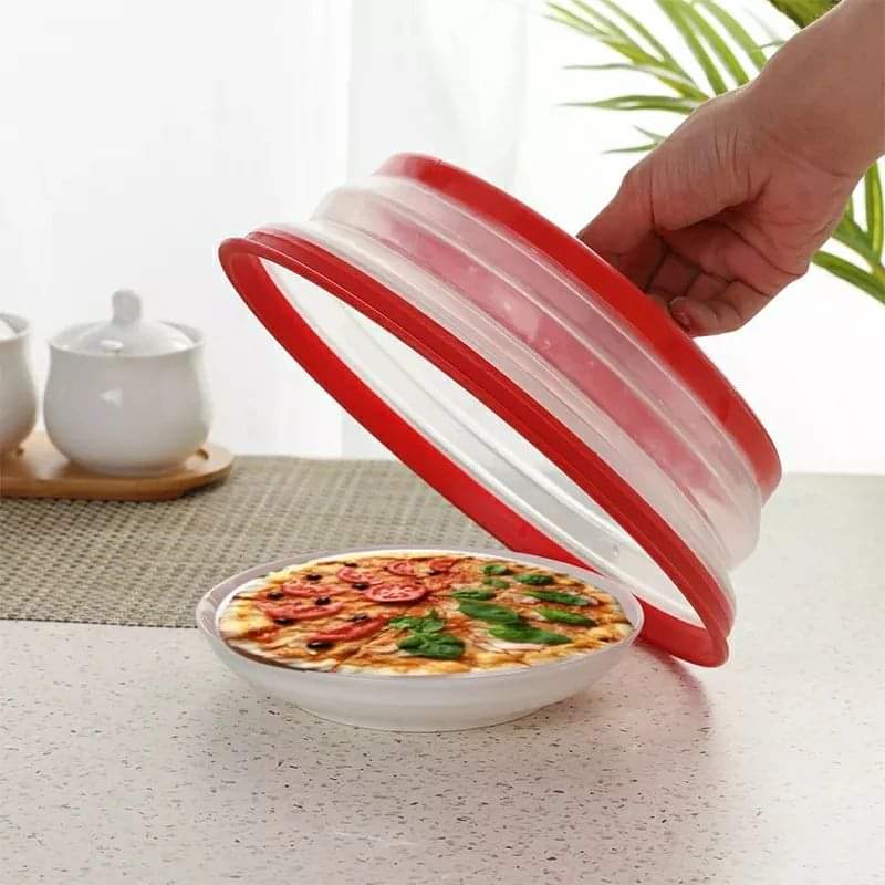 Collapsible multipurpose microwave food cover