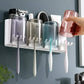 Cute transparent cup toothbrush dispenser