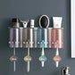 Cute transparent cup toothbrush dispenser