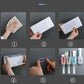 New design automatic toothpaste dispenser with dust-proof toothbrush holder