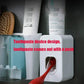 New design automatic toothpaste dispenser with dust-proof toothbrush holder