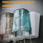 New design automatic toothpaste dispenser with dust-proof toothbrush holder