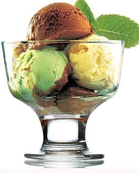 3pcs classy ice cream glass cup