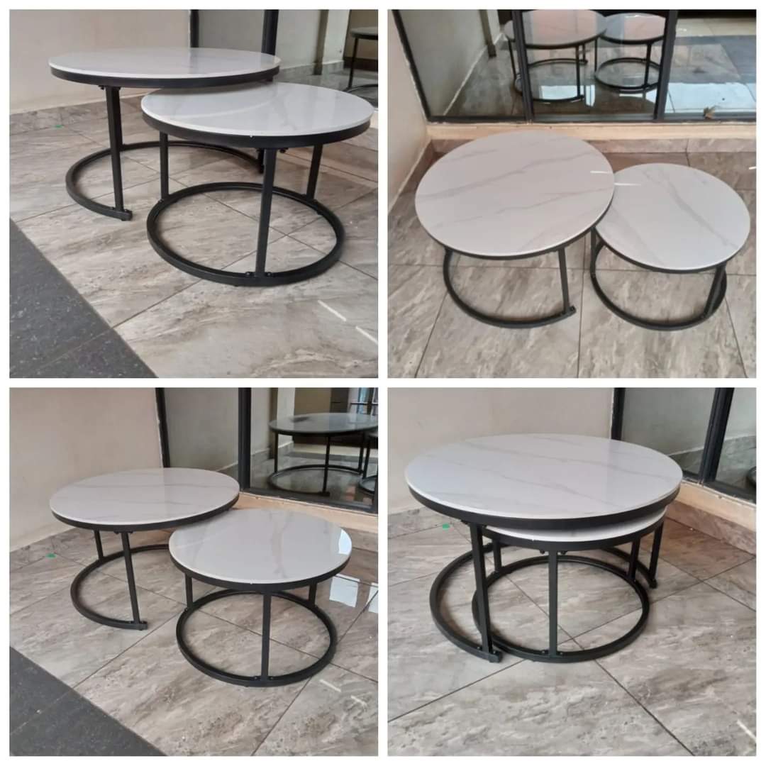 Assorted marble nesting tables