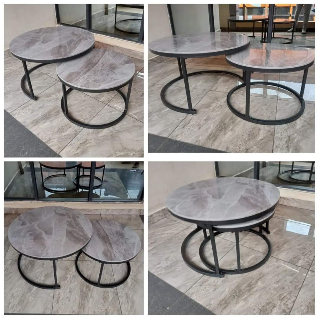 Assorted marble nesting tables
