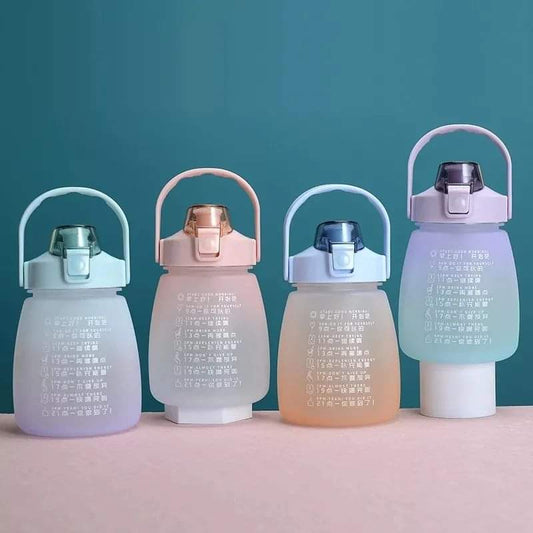 1.1L Big Belly Design Motivational Water Bottle