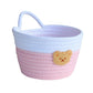 Handmade delicate cotton rope sundries basket