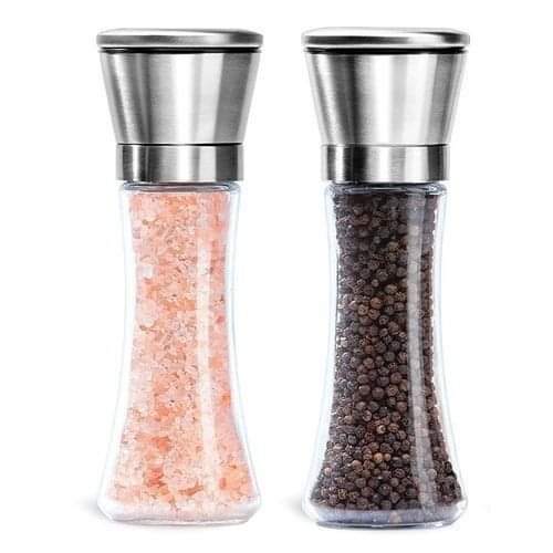 Glass pepper grinder