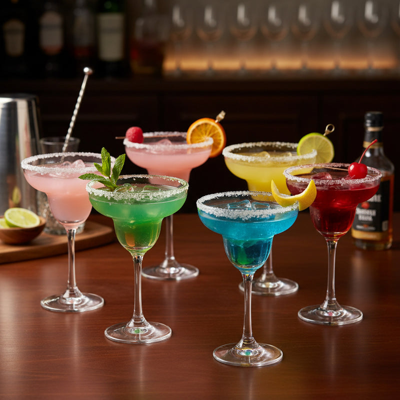 Set of 6 cocktail glasses 190ml for serving drinks and cocktails