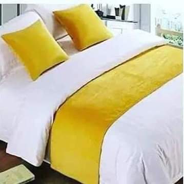 1pc Bed runners+ 2pcs matching Pillow cases