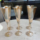 6pcs Flute Champagne glasses