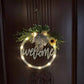 Welcome/hello sign wreath