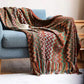 Knitted Stripped Throw Blanket